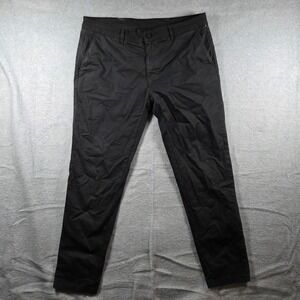 Zara Chino Pants Mens 36 Black Good DNWR Tapered Cotton Twill 1934/430/800/46